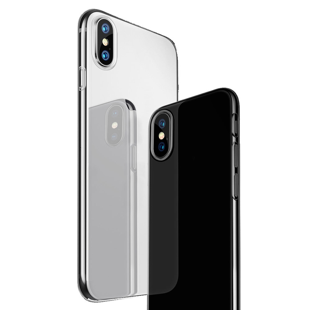 Clear Thin Slim Fit Transparent Protective Cover Premium Flexible Soft TPU Bumper Case for iPhone X 10