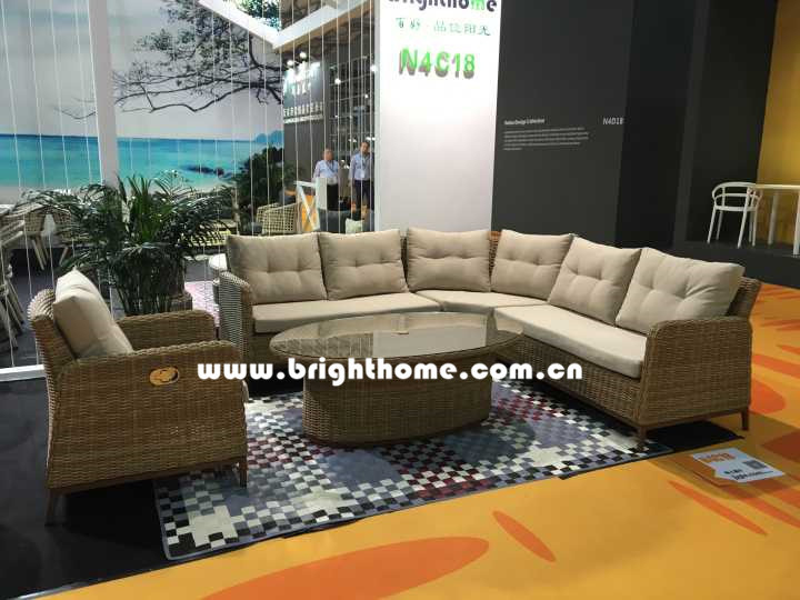 PE Rattan Wicker Sofa