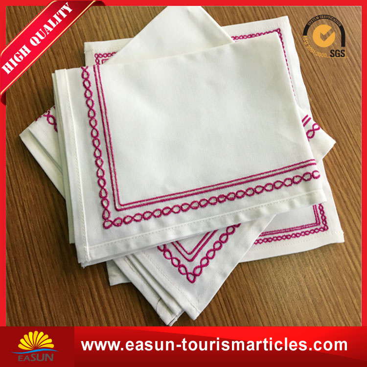 Cheap Custom White Cloth Napkins