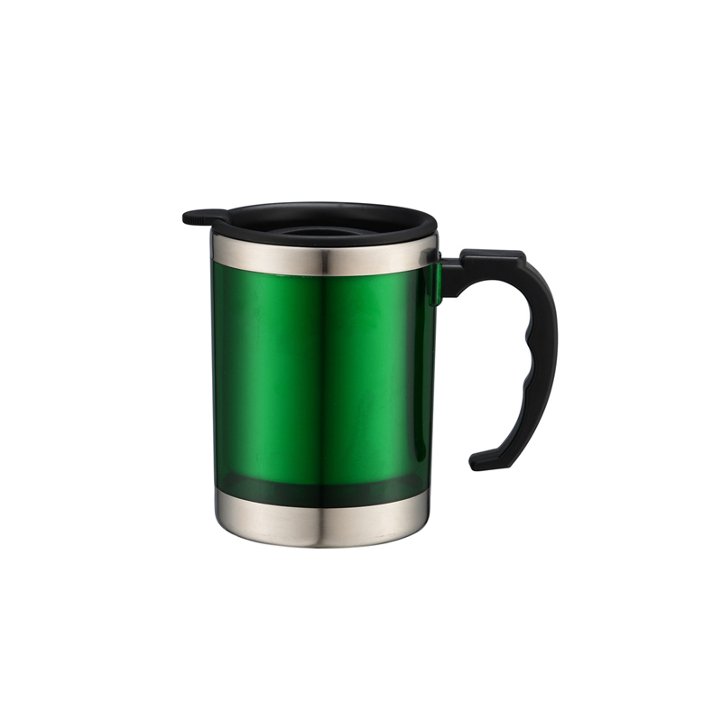 450ml Coffee Mug with Outside Plastic Inner Stainless Steel