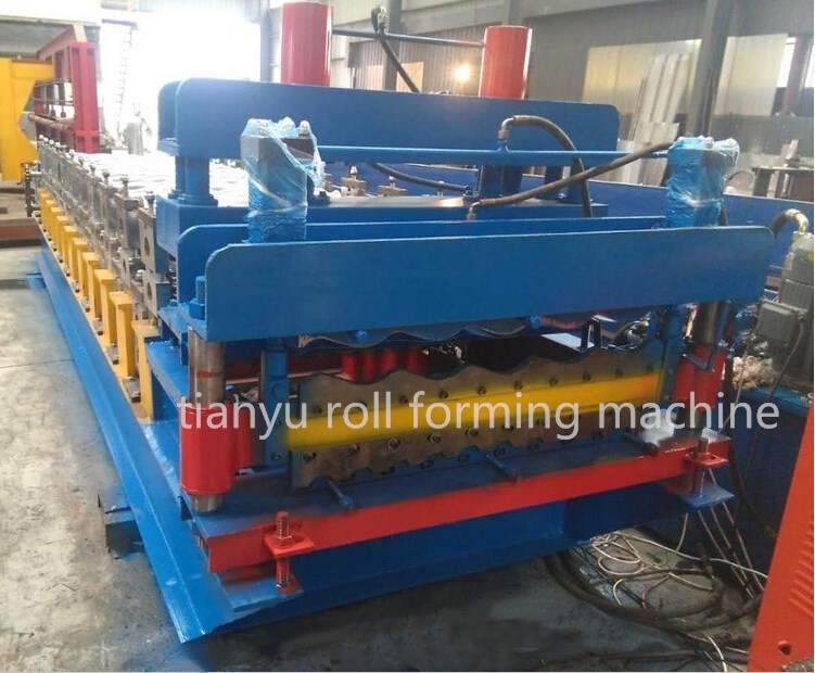 Cold Press Machinery Steel PPGI Coil Glazed Roof Tile Roll Forming Machine