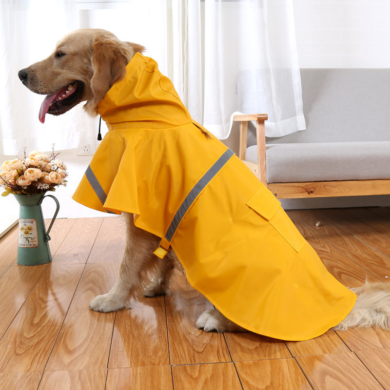 High Quality Dog Clothes Polyester Transparent Non-Toxic Pet Raincoat