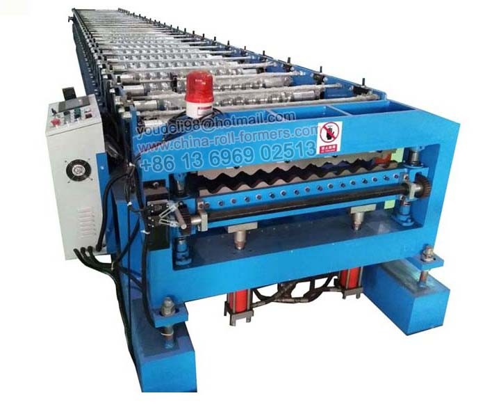 Export Commodities Corrugated Roofing Roll Forming Making Machine Metal Wave Roof Panel Machine