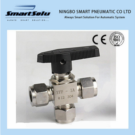 Stainless Steel Card Tee Ball Valve