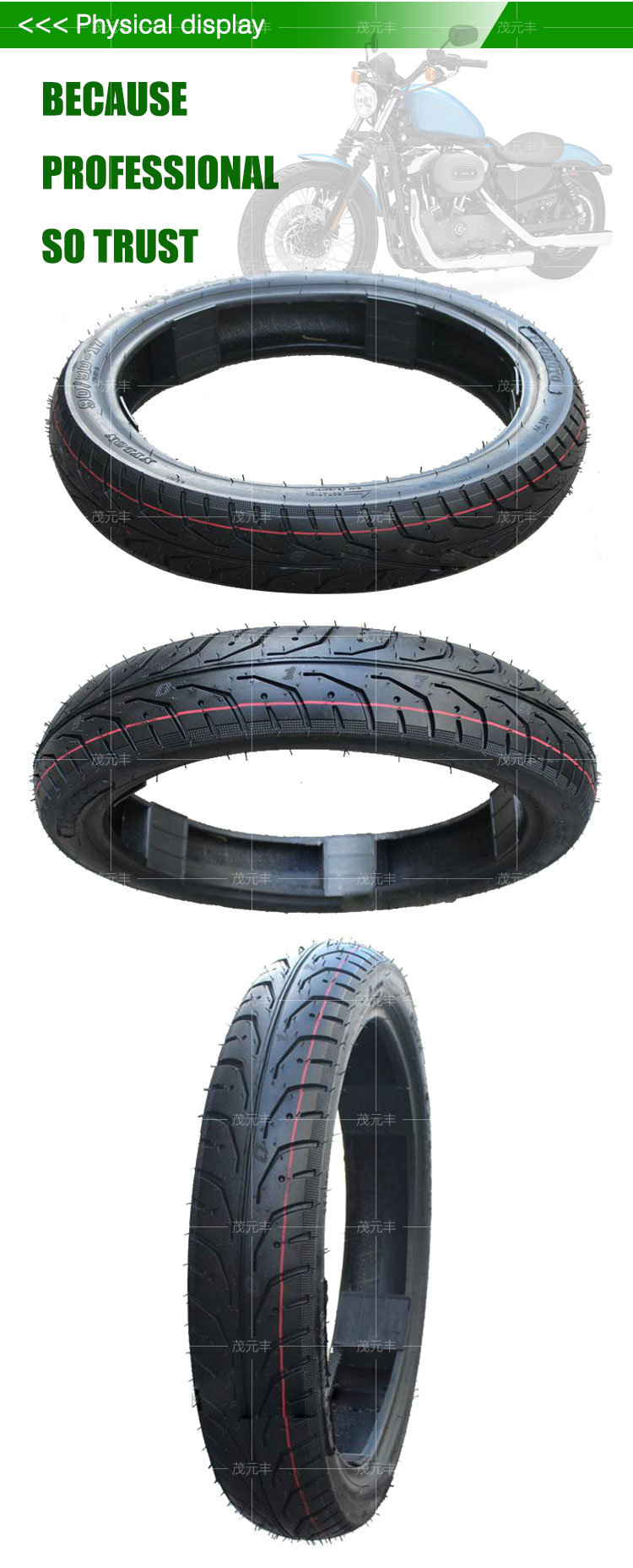 High Quality Street Motorcycle Tires 90/90-17