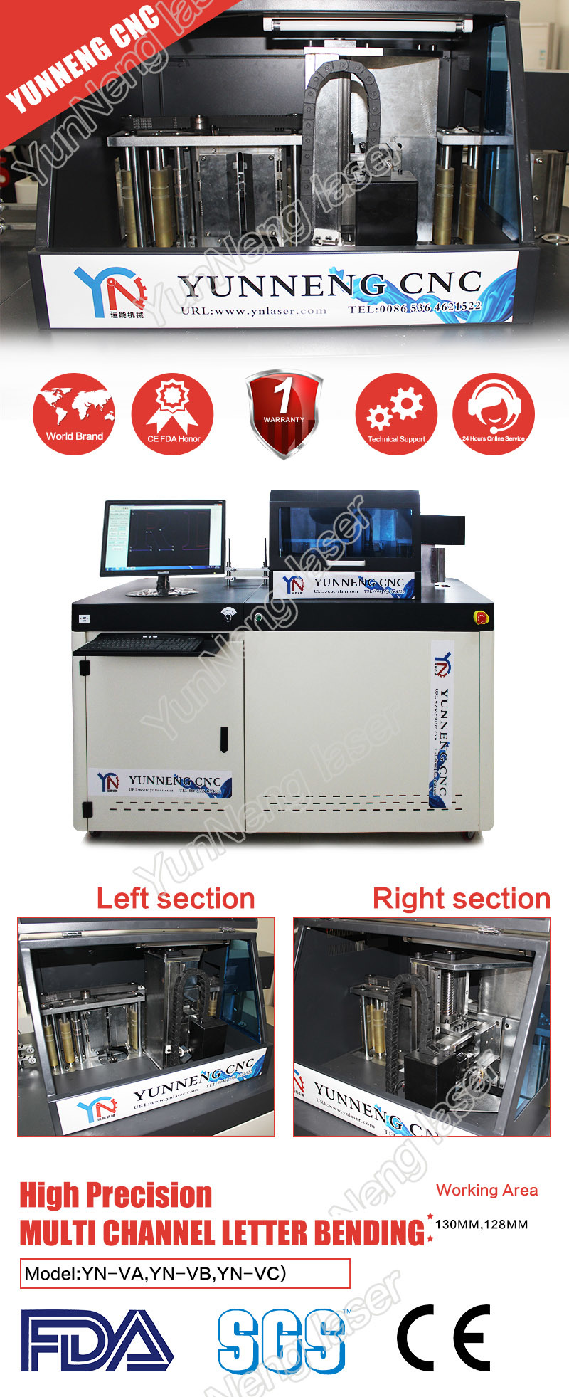 Aluminum Single Function Automatic Bending Machine for Logo Adversting Sign