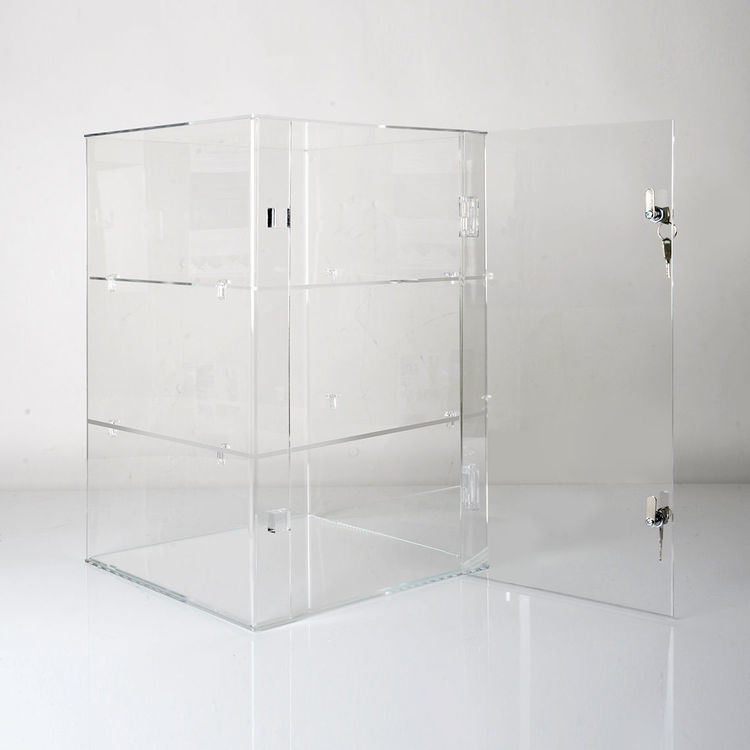 Acrylic Display Cabinet with Shelves and Locks