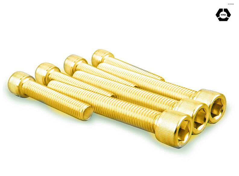 DIN912 Hex Socket Head Cap Bolts with Yellow Zinc