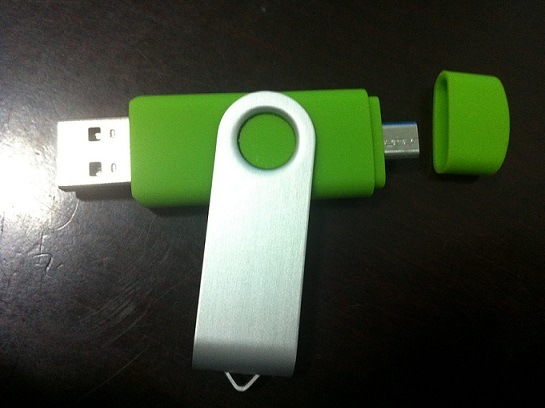 Newly Popular Swivel Android OTG 2in1 USB Flash (OM-P309)