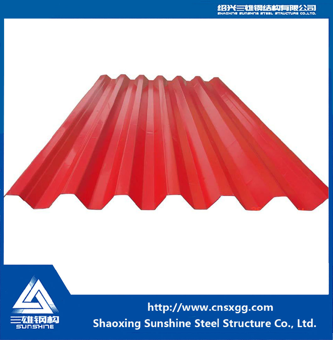 Single Wall Galvanized Corrugated Steel Roofing Sheet for Roof