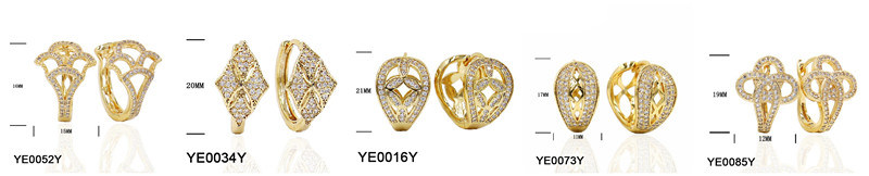 Fashion Earring Brass Jewellery Hoop Earrings Factory Wholesale Cheap Price