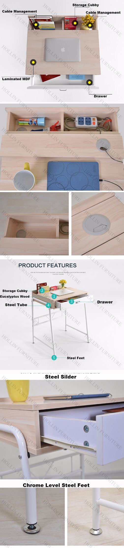 Home Office Furniture Wooden Children Desk for Student