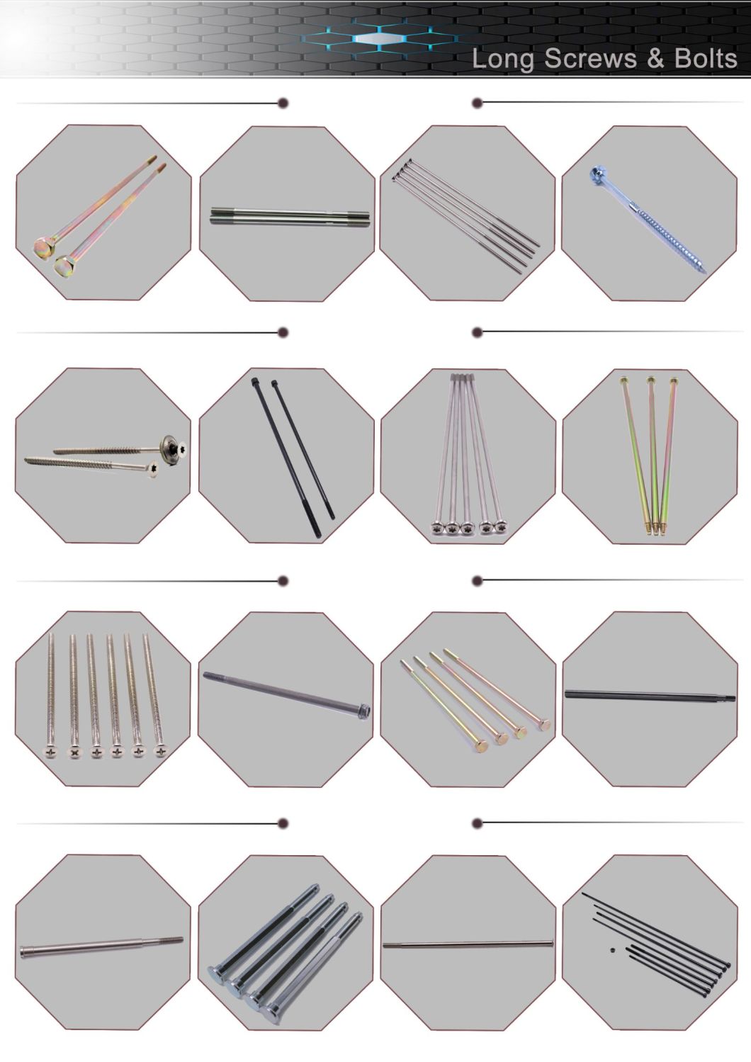 OEM/ODM Non-Standard Custom Hexagon Drivers Headless Screw