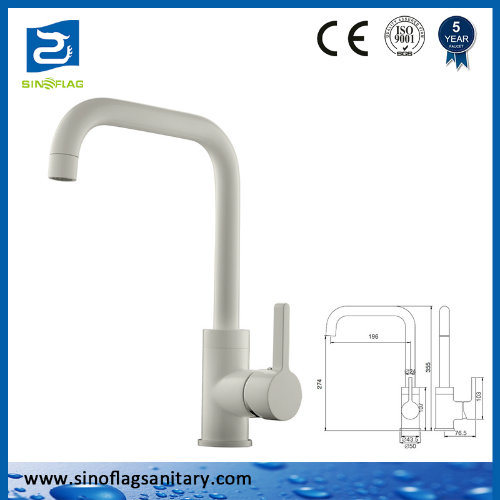 Single Handle Kitchen Water Mixer Brass Sink Faucet Tap