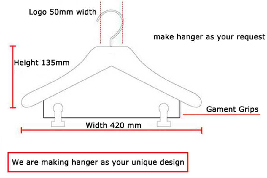 Non-Slip Plastic Hanger with Grooves (YP09)