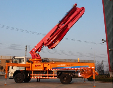 Chinese Construction Machinery 37m Truck Mounted Concrete Pump Power for One Belt One Road