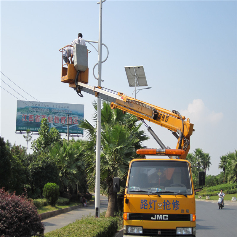 10m Solar LED Street Lighting with Double Arms