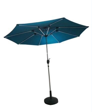 Solar Garden Umbrella Outdoor Umbrella Parasol with LED Light Umbrella