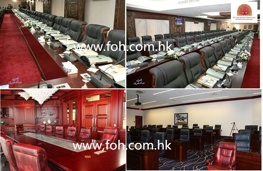 Small Round Meeting Table Wood Veneer Finished (FOHR-01)