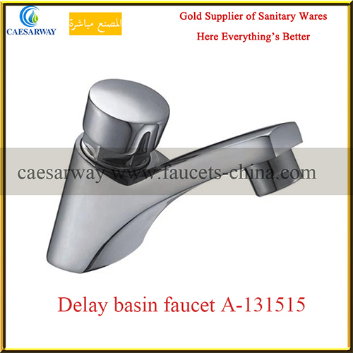 Brass Sanitary Ware Time Delay Cold Water Basin Tap