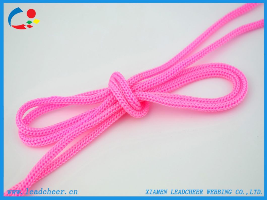 Pink Colored PP Draw String Polyester Cord 2mm for Shoes