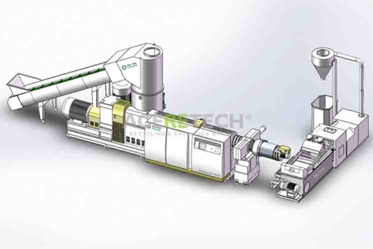 European Design Water-Ring Pelletizing System for PP Wovon/Nonwoven Bags