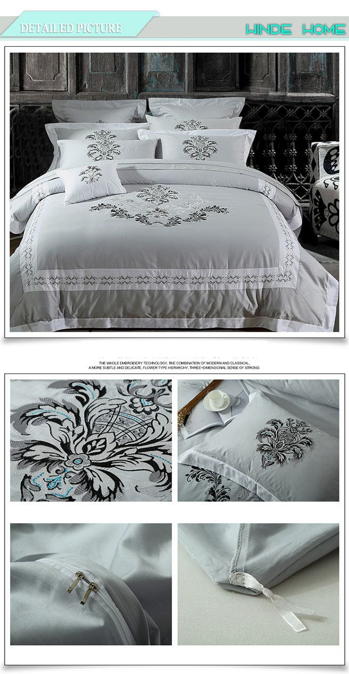 Christmas Bedding Sets/Target Bedding Sets/Embroidery Cotton Satin Bedsheets