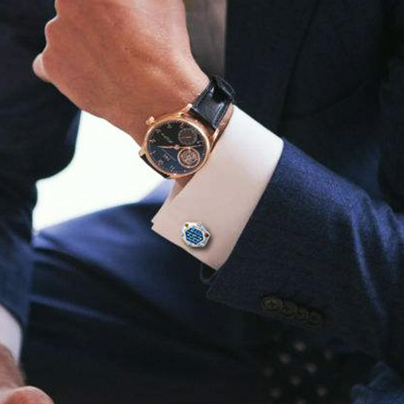 Business Gift Decoration Stainless Steel Man Fashion Cufflinks