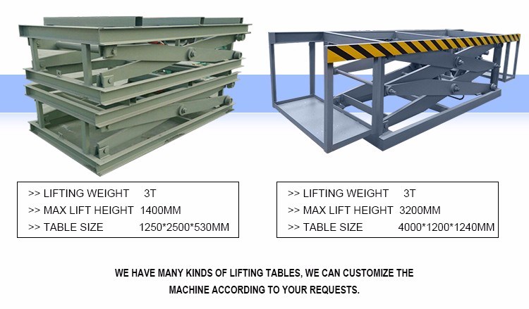 Hydraulic Woodworking Lift Table for Plywood Making Machine