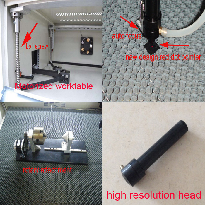 Hobby Use 50W DIY Laser Cutter with Motorized Worktable