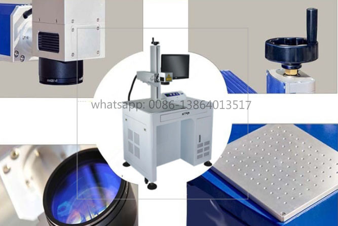 CNC Laser Key Chain Marker Equipment on Metal Nonmetal