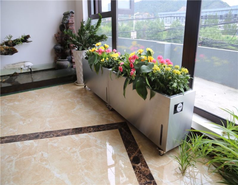 Big Stainless Steel Self Watering Flower Pot with WiFi Control