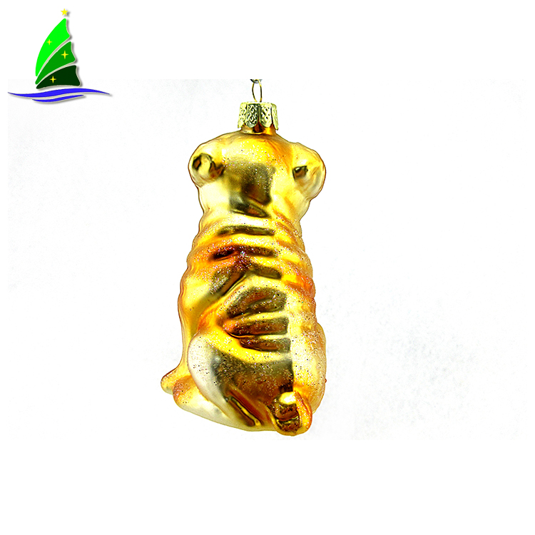 Golden dog Glass Ornaments Golden dog Glass Ornaments