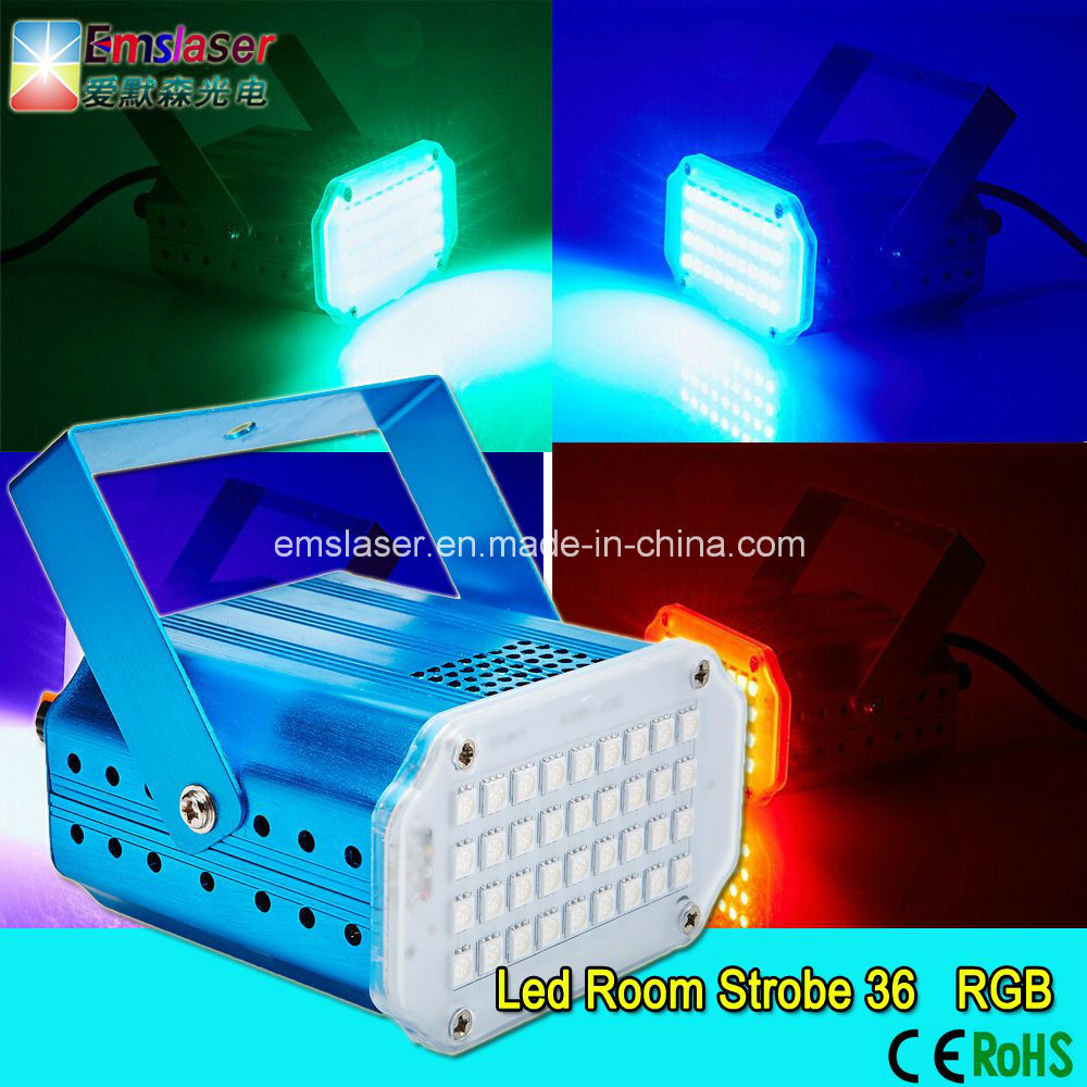 New LED Strobe Light for DJ 36 PCS LED SMD 5050 RGB Strobe Party Stage Light with Sound Auto Control Mode