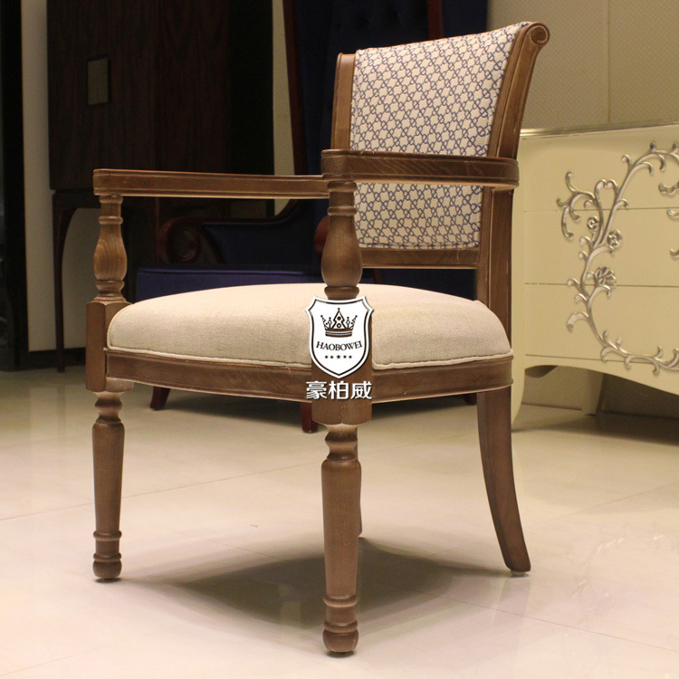 Saudi Arabia Bespoke Solid Wood Commercial Restaurant Dining Chair W/O Arms