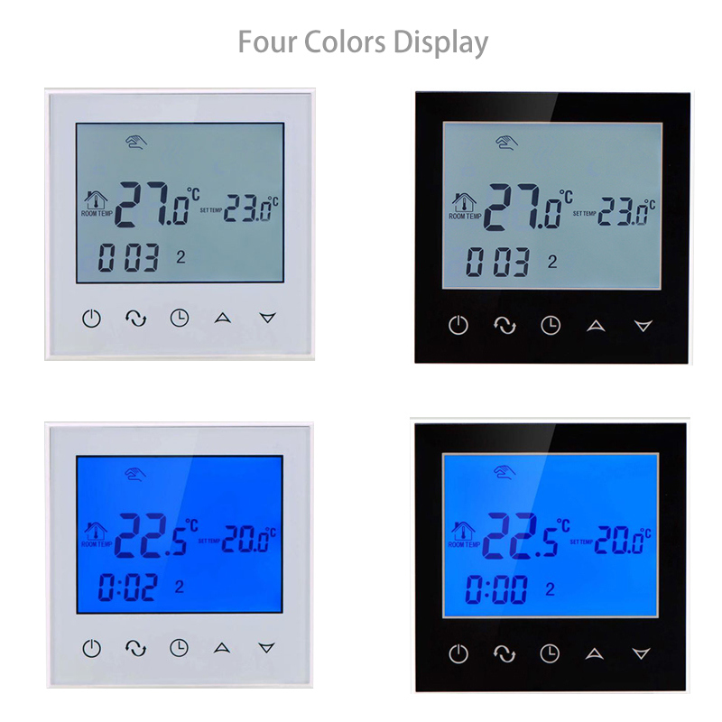 Touch Screen Digital Programmable Room Thermostat Temperature Controller with Electricity