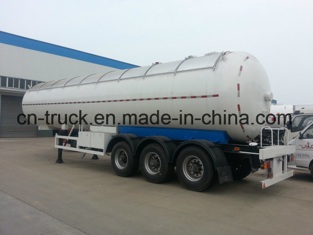 China New Brand Tri-Axles 58500liters 24500kg LPG Tank Semitrailer