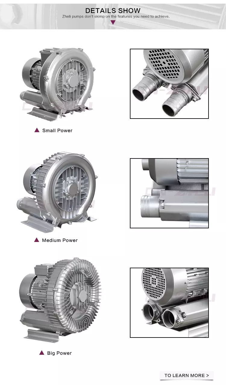 New Style Single/Three Phase Air Vortex Blower Vortex Gas Pump