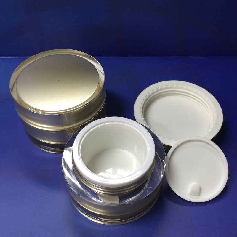 15g 30g 50g Empty Cylinder Acrylic Cream Jar