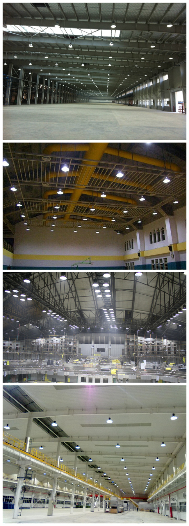 Meanwell Driver High Bay Lighting 130lm/W 100W/150W/200W Warehouse UFO LED Industrial Light with 5 Year Warranty