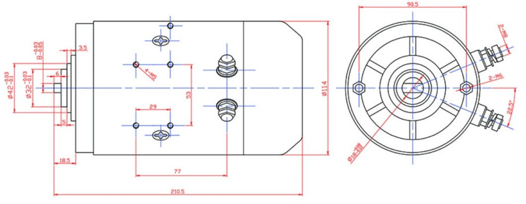 12V 24V Hydraulic Micro DC Motor for Power Packs