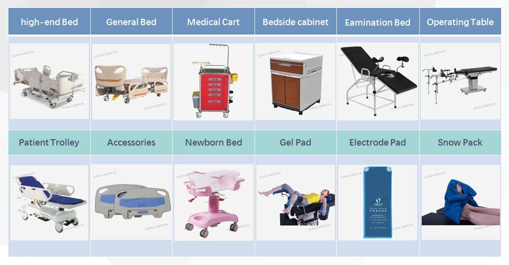 Three Functions Electric Hospital Bed, Adjustable Patient Bed (XH-4)