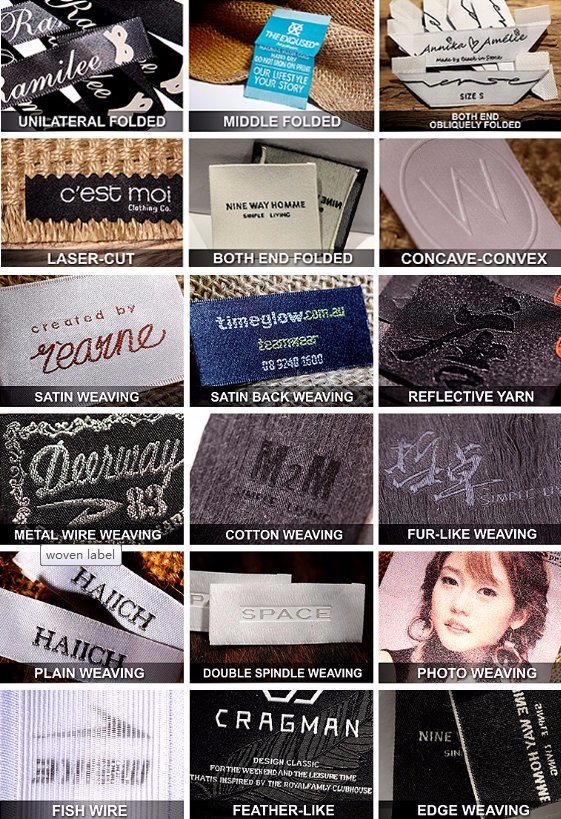 Guangzhou Wholesale Custom High Quality Factory Clothing Woven Label