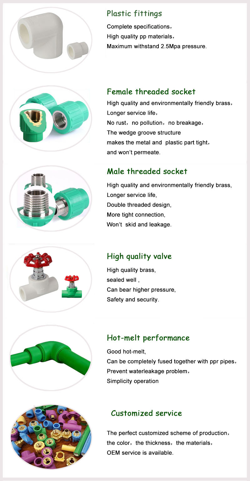 PPR Brass Fittings Male Union for Piping System Made in China