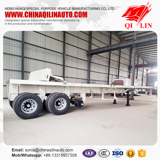 Heavy Duty Flatbed Semi Trailers with Rear Part Cutted