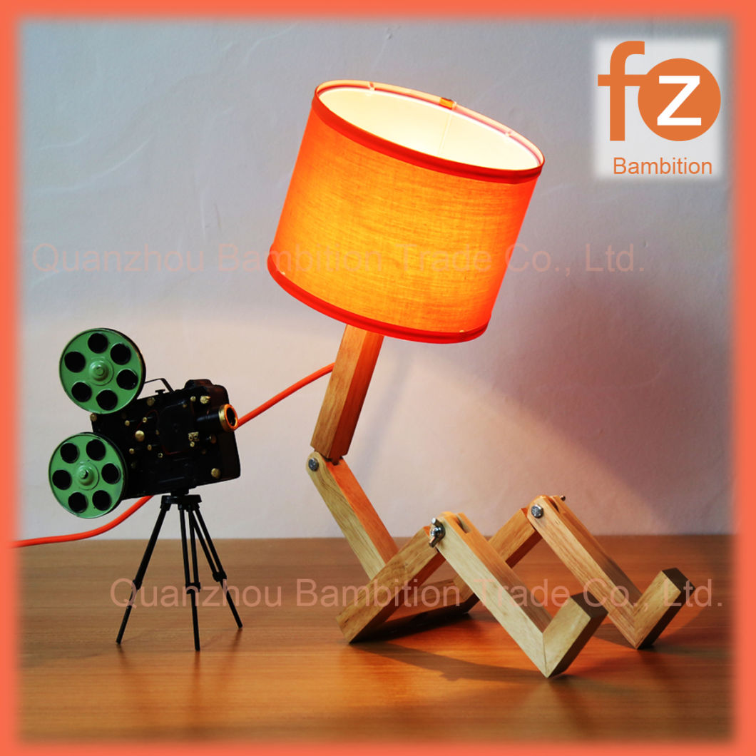 Foldable Wood LED Table Lamp Fz020005