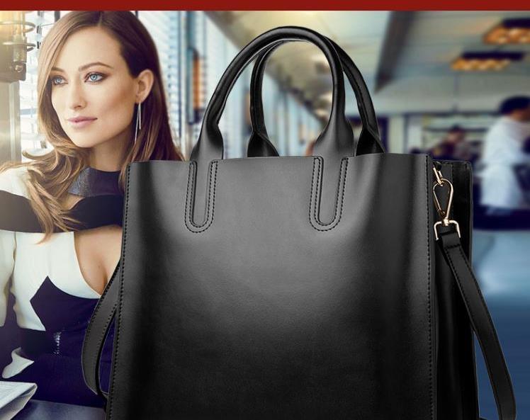 New 2017 Fashion Brand Genuine Leather Women Handbag Tote Bag Shoulder Bag Handbags