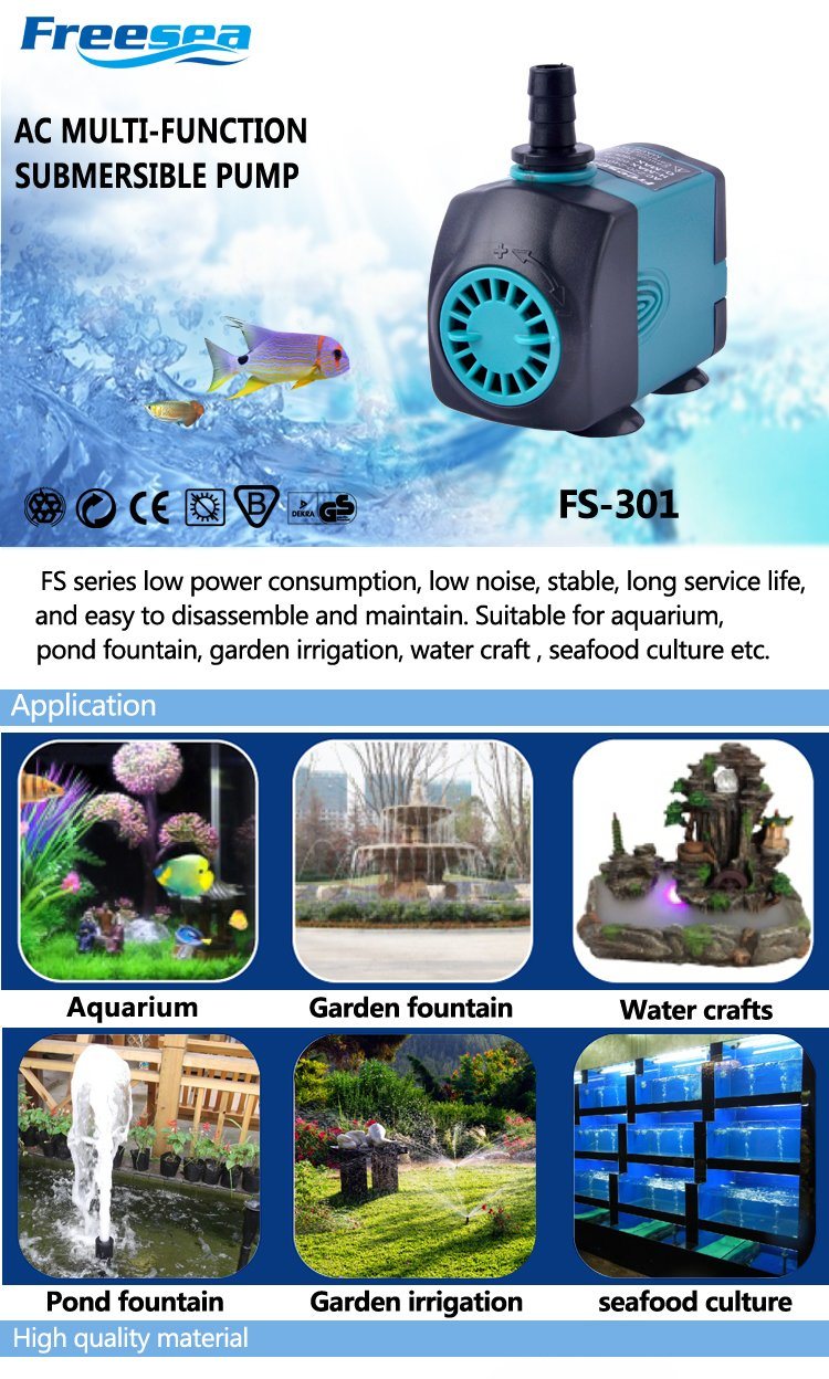 AC Small Aquarium Multifunction Submersible Water Pump
