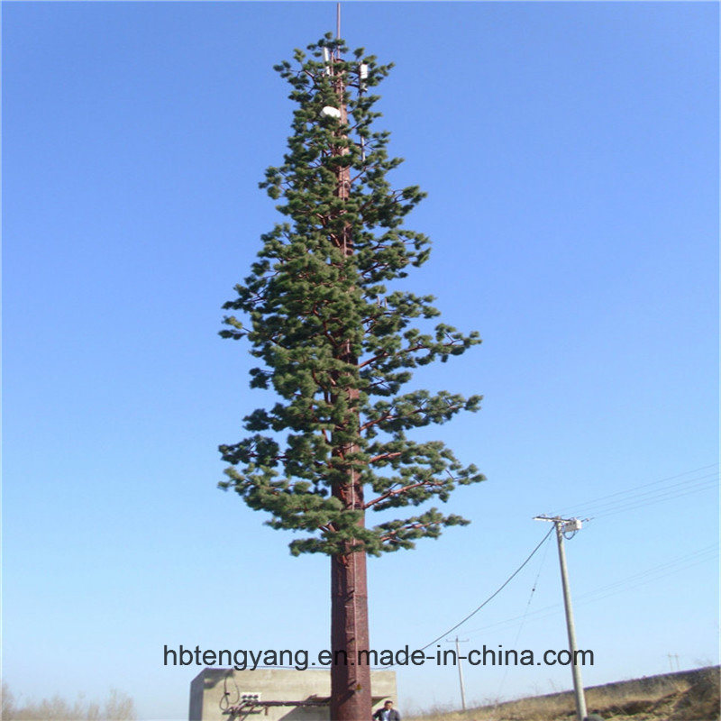 Camouflaged Pine Tree Tubular Tower for Communication