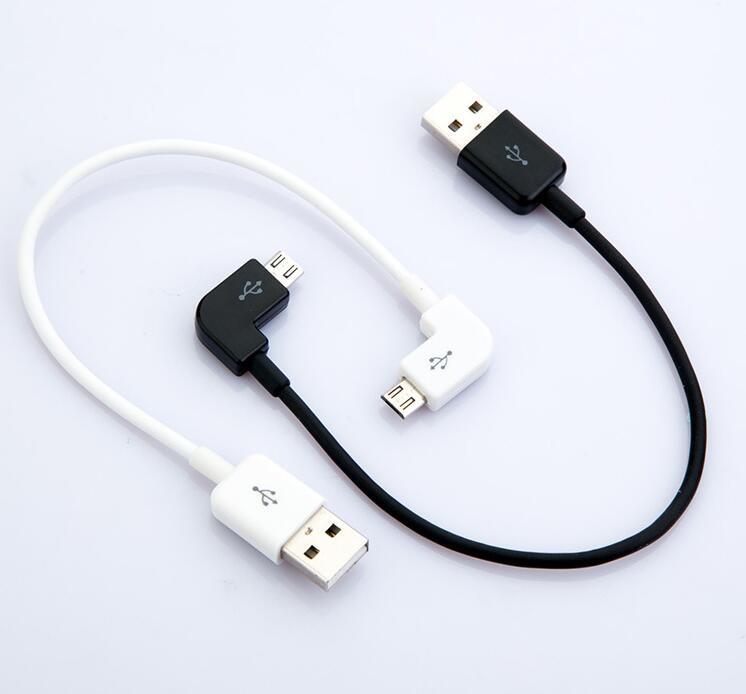 Câble micro USB à angle droit USB 2.0 vers L